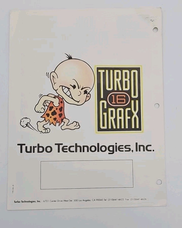 Original 1990s TTI software catalog featuring Air Zonk. Good vintage condition