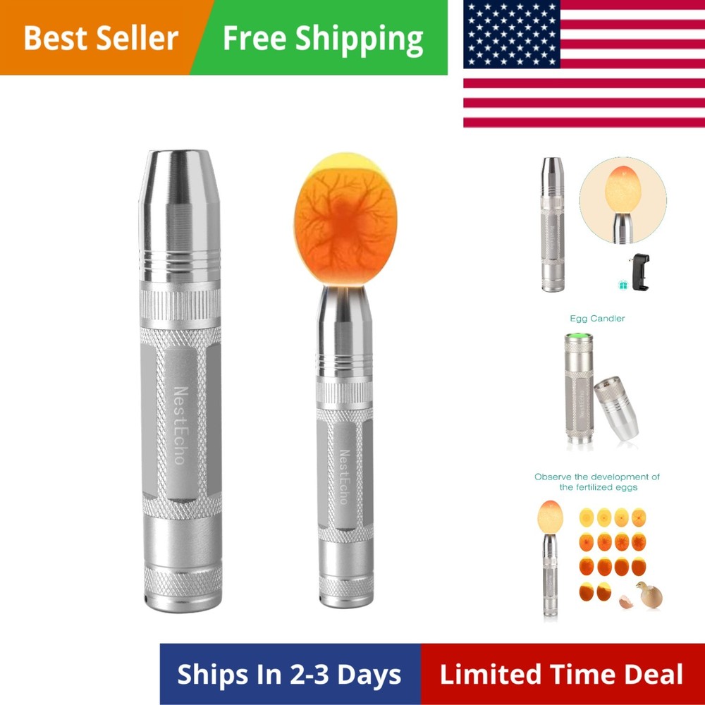 Egg Candler Light Tester Lamp for All Egg Types