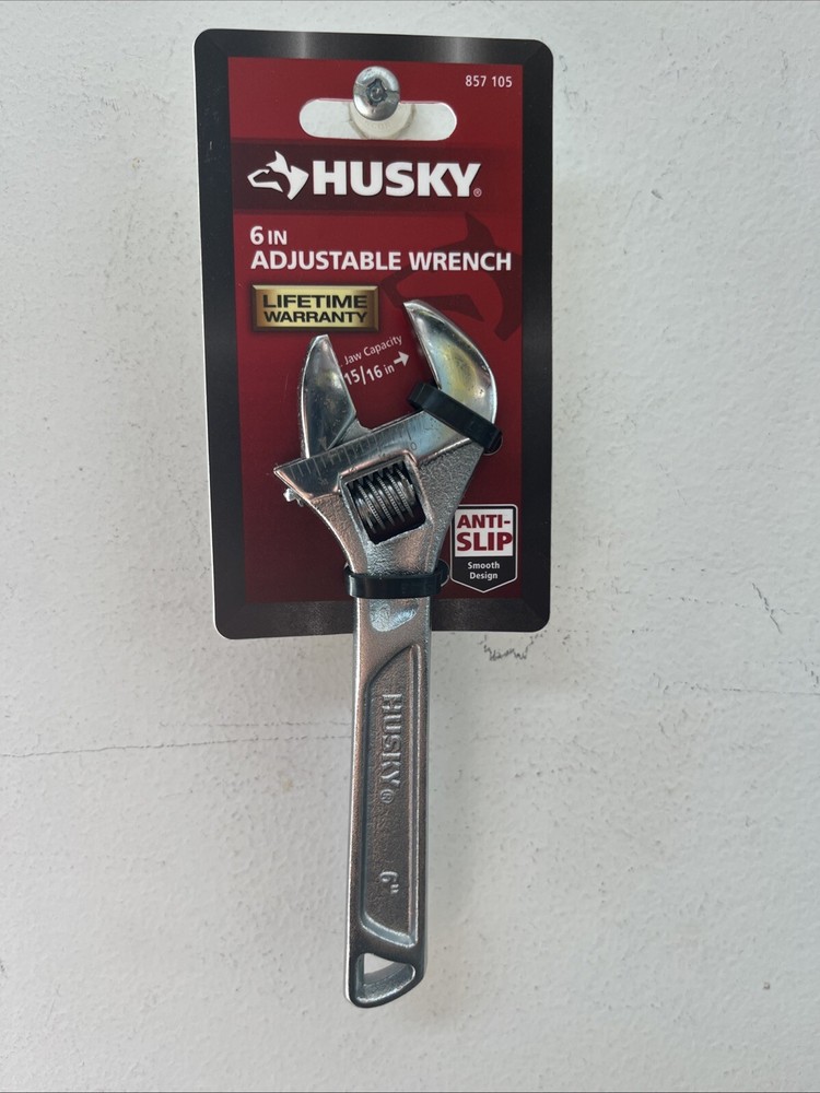 Husky 6 in. Adjustable Wrench