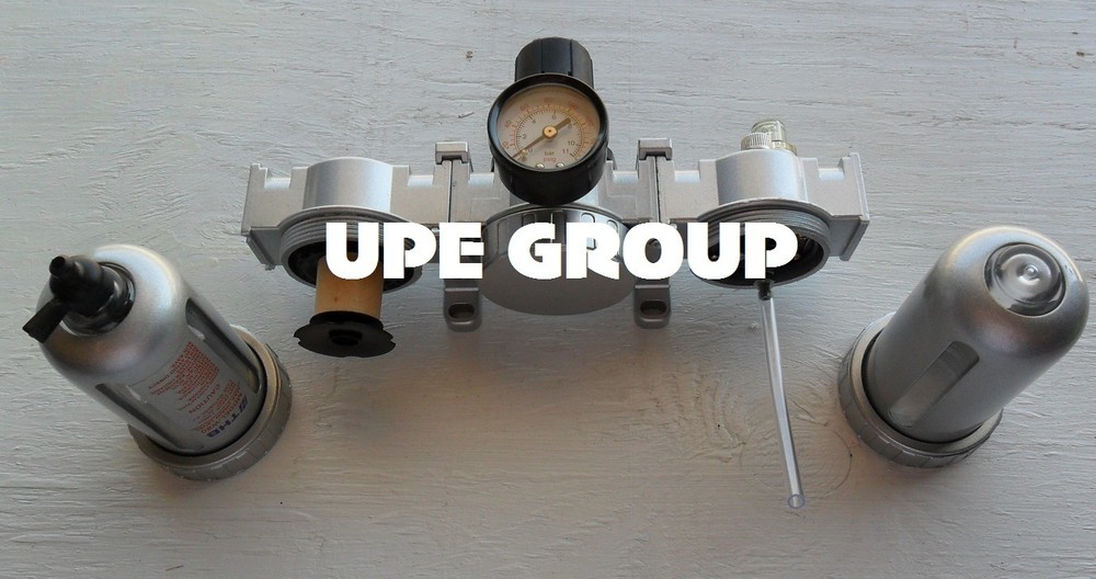 3/8" MID FLOW COMBO PARTICULATE FILTER MOISTURE TRAP LUBRICATOR REGULATOR