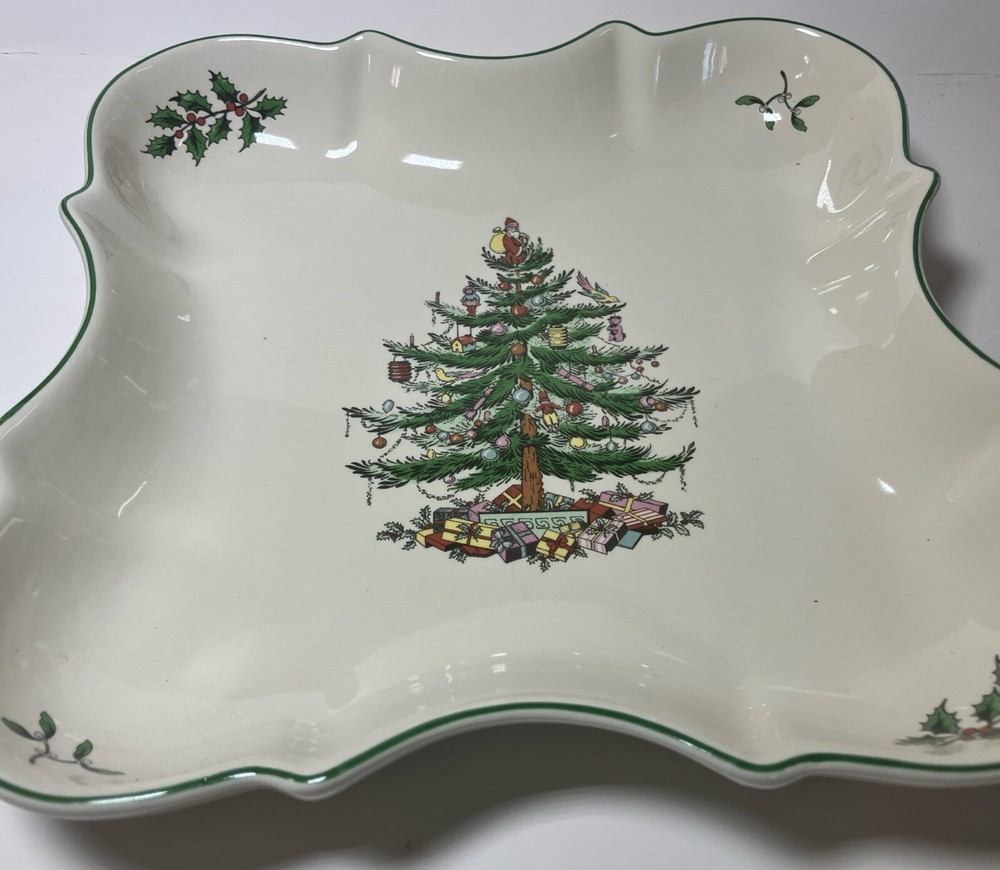 Spode Made in England "Christmas Tree" Devonia Serving Tray