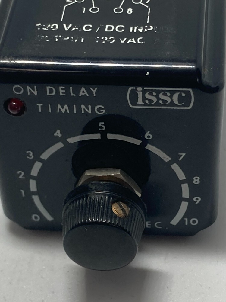 ISSC 1017-2.5-1 SOLID STATE TIME DELAY RELAY W/LED INDICATION 0.025-2.5 SEC 8 P