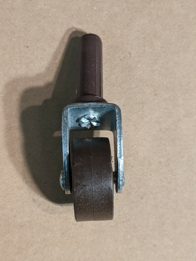 SET OF (4) BED FRAME LOW CASTER WHEELS WITH SOCKET INSERTS