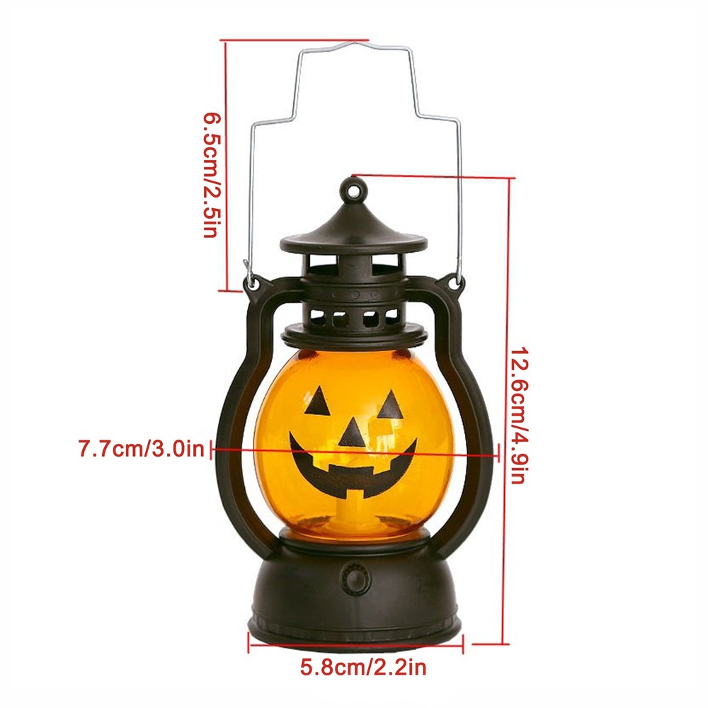A Style Halloween Pumpkin Lantern With Battery