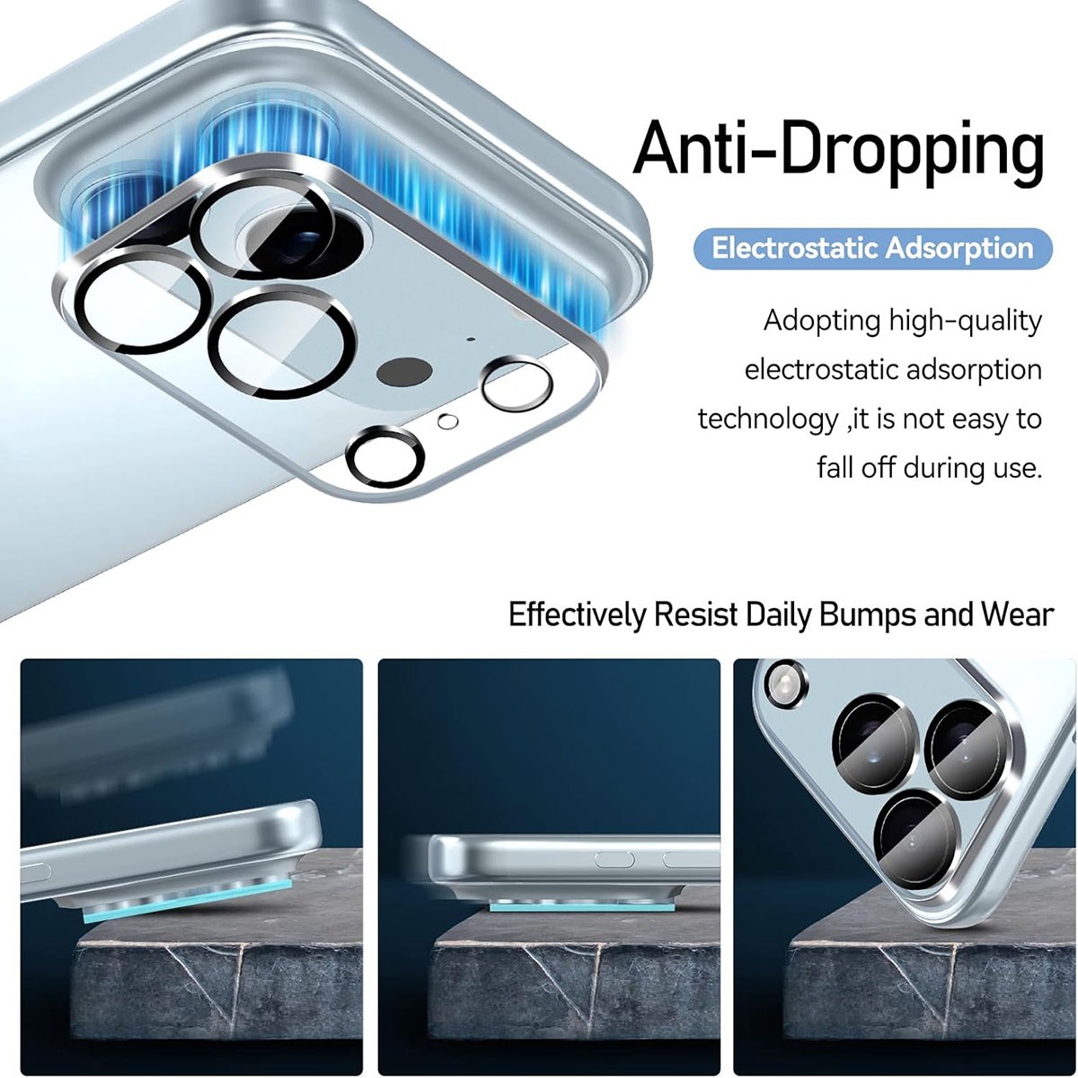 Wholesale Lot Camera Lens Glass Protector For iPhone 17 Pro Max 16 15 14 13 12