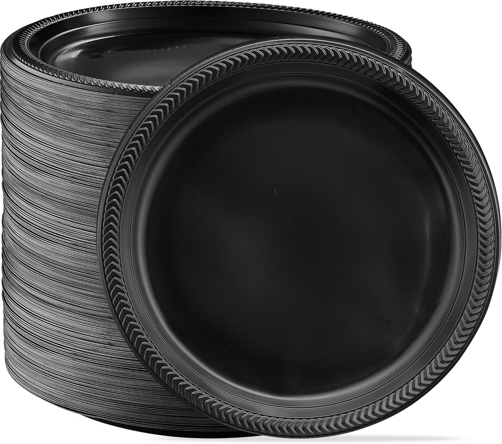 Bla Plastic Plates Light Weight 10'' Inch Plastic Dinner
