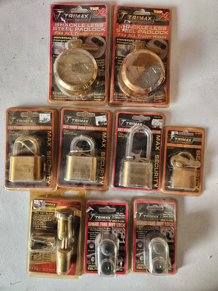 Padlock Assortment Trailer And Hitch Locks