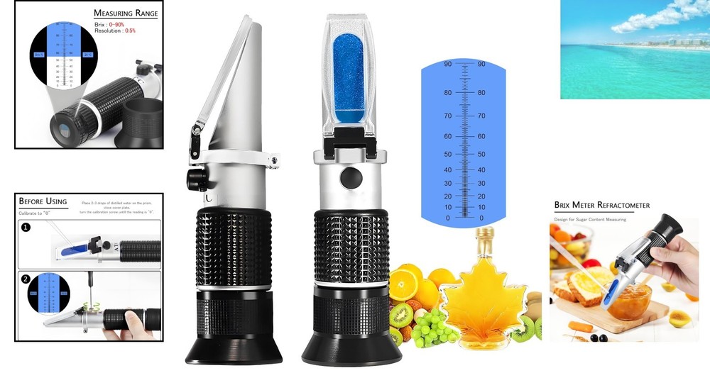 Professional Handheld Refractometer with Automatic Temperature Compensation