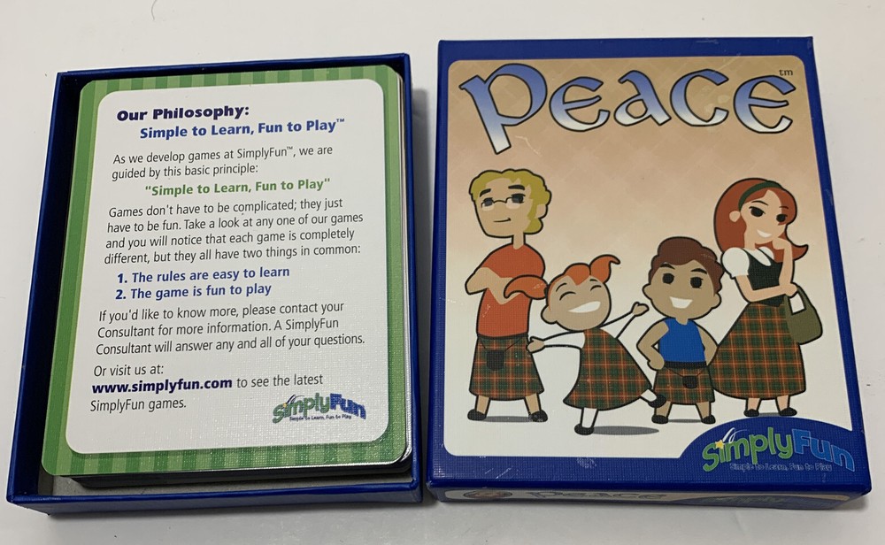 Peace Card Game Simply Fun Kindness Matters Complete U1