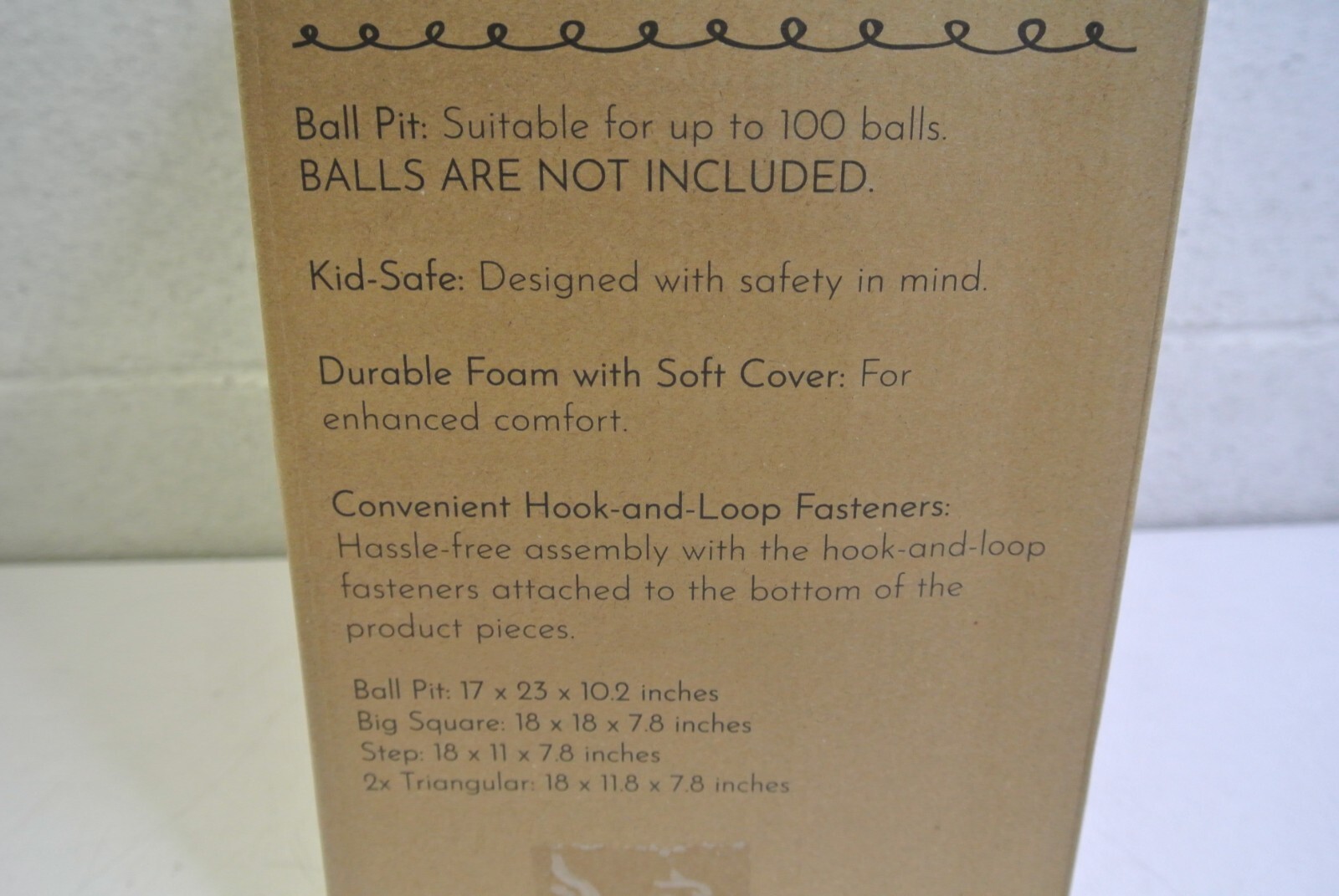 ZICOTO Climbing Toy for Toddlers Foam Blocks w/Ball Pit BALLS NOT INCLUDED