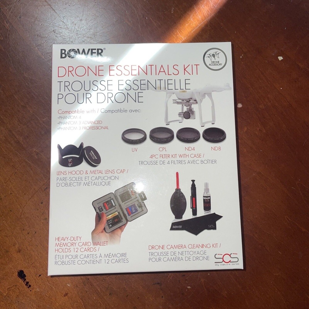 NEW Bower SCS-4EKPH34 Drone Essentials Kit for Phantom 4 Phantom 3 Advanced Pro