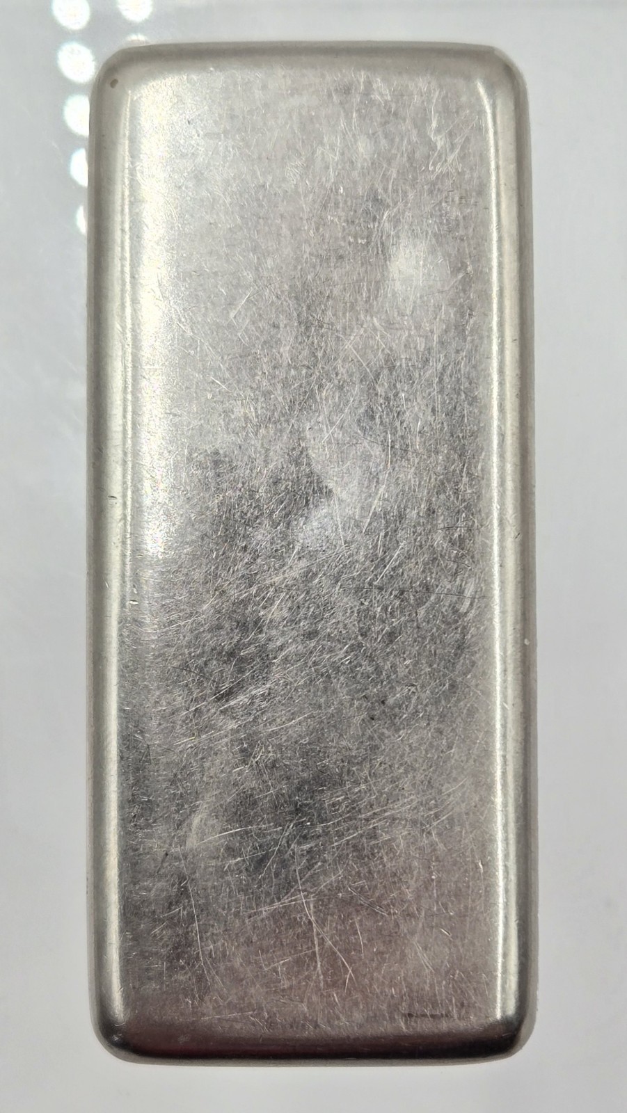 WWI Era Nickel-Plated Brass Trench Vesta Case – Rare Match-Holder Lid – MINT...