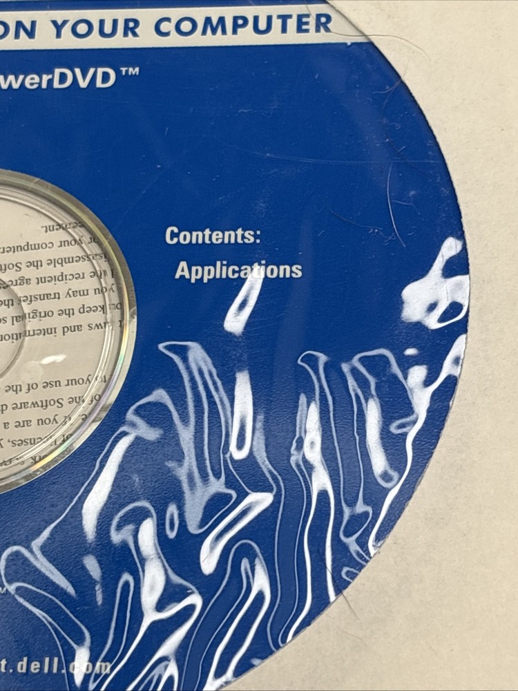 Dell Cyberlink PowerDVD Software, Windows XP Reinstallation 2003