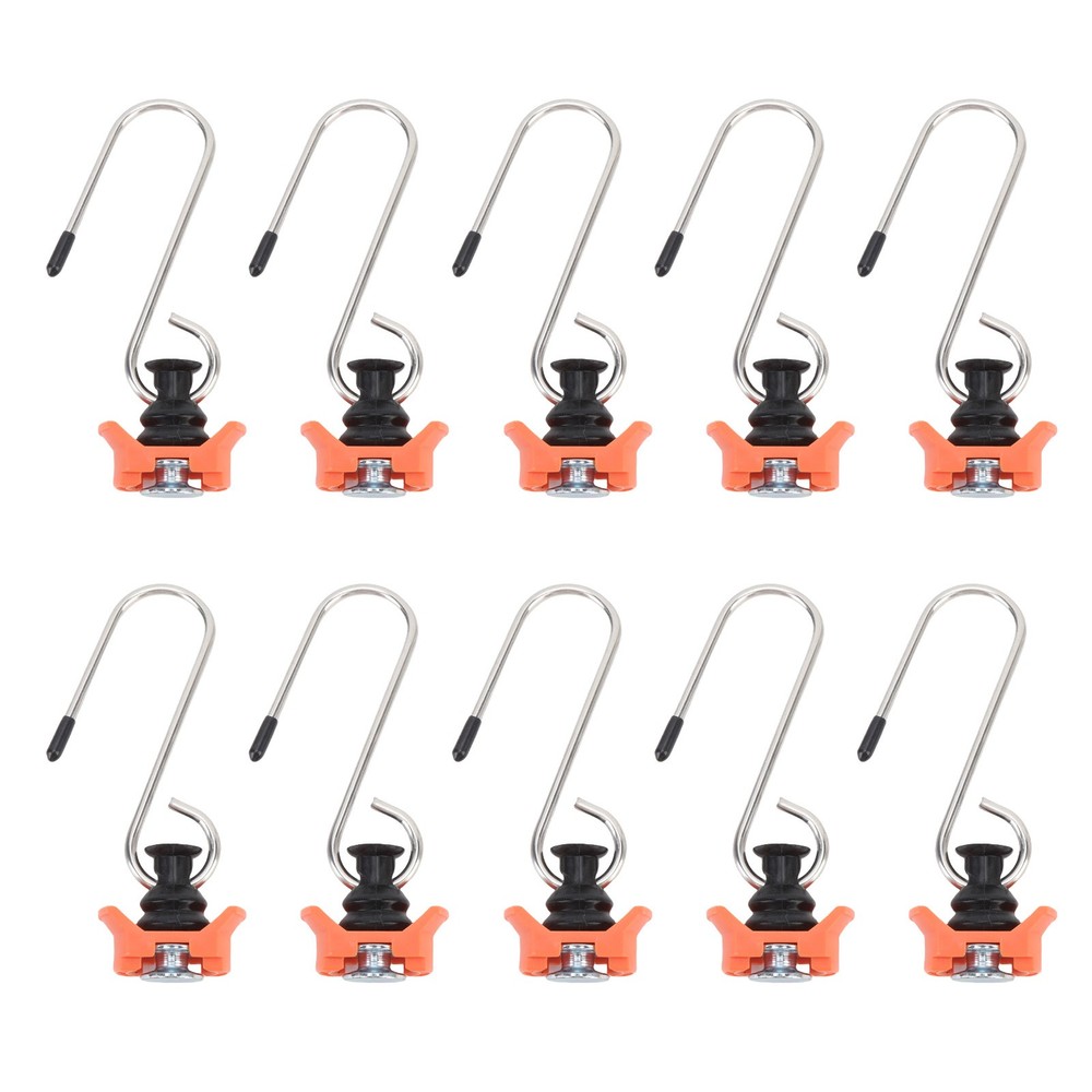 10PCS Single Stud Fitting L Track Tie Down Anchor With Hook For Van Pickup YFVE