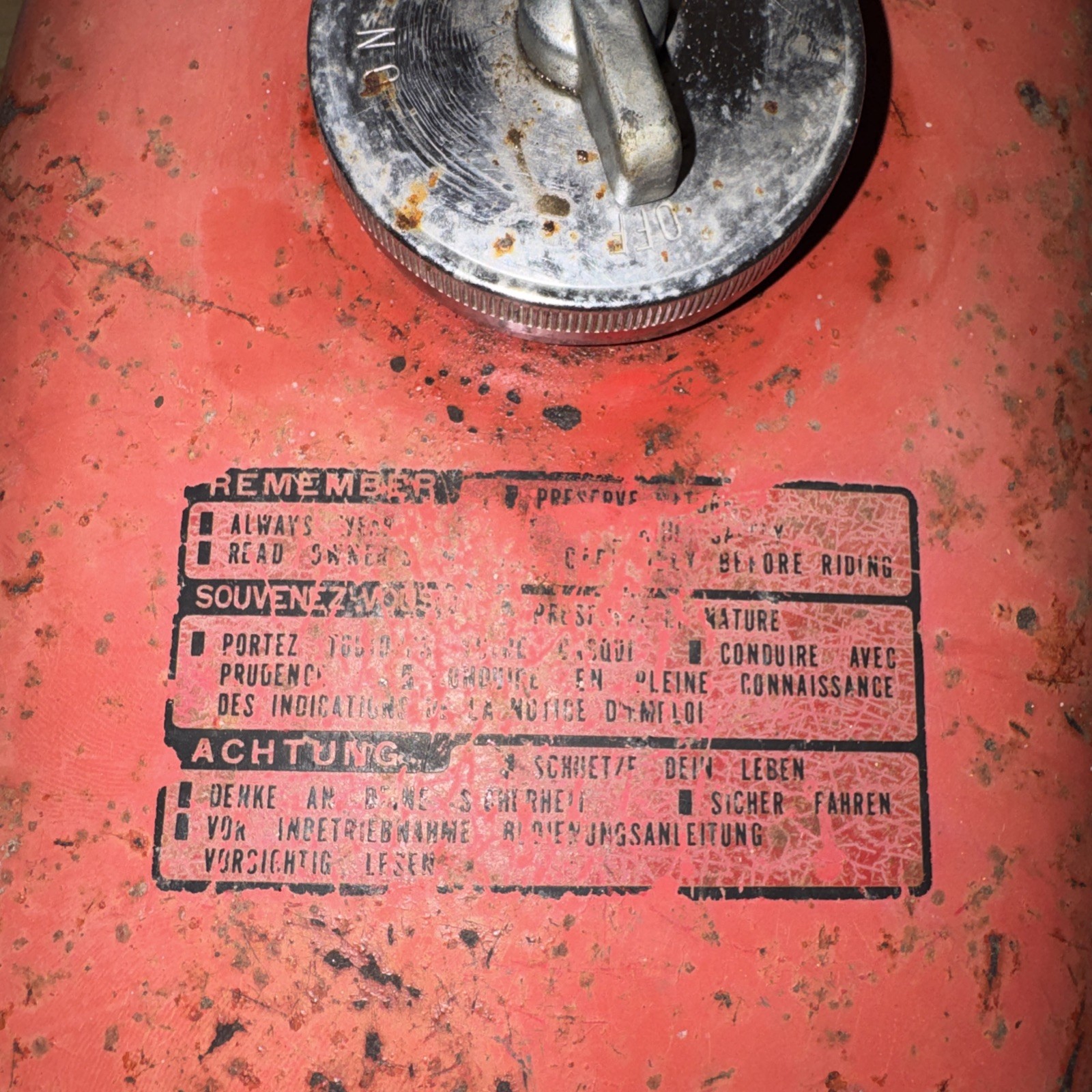 Honda ATC70 Gas Fuel Tank OEM ATC 70 Cap Included Needs Repair