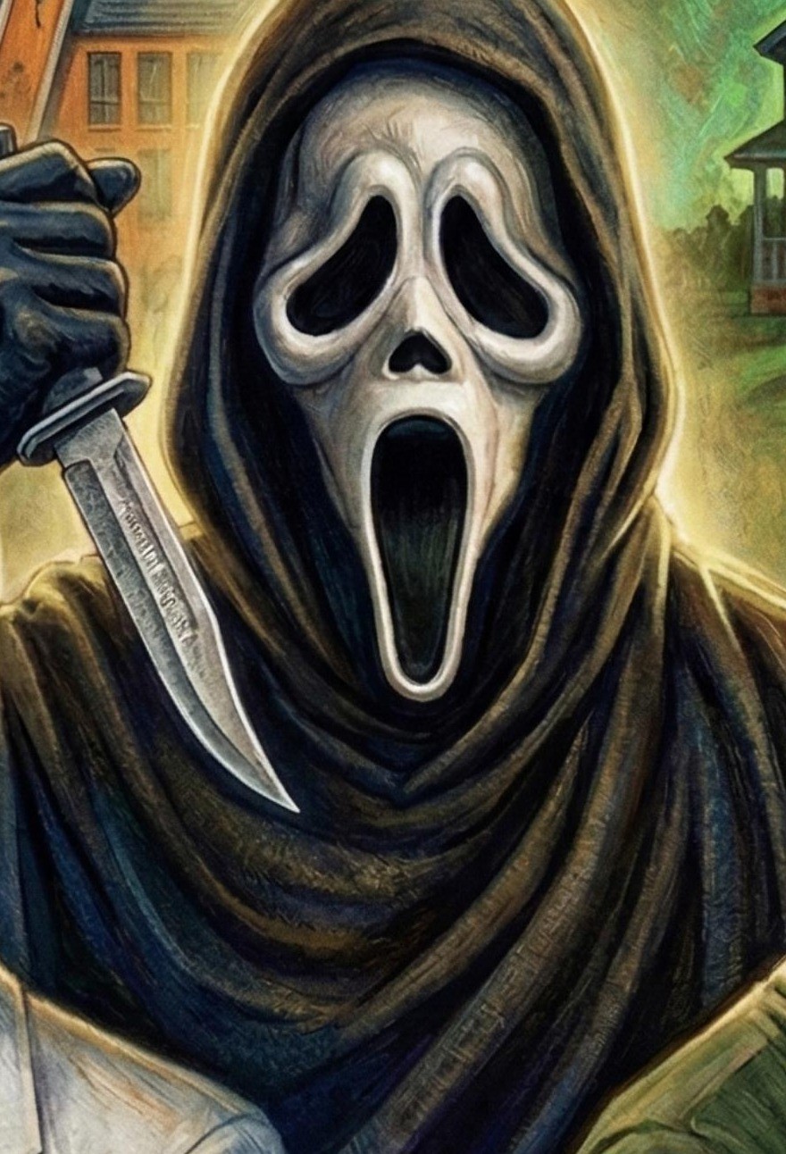Scream Ghostface Horror Movie Poster Print Matte Glossy 11x14 11x17 13x19