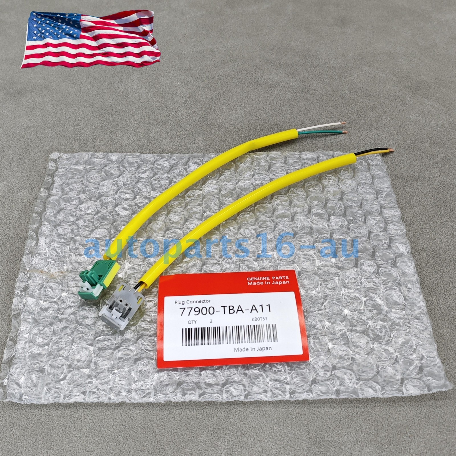 OEM 2× Driver AB Clock Spring Plug Connector For Honda Civic 16-19 77900TBAA11