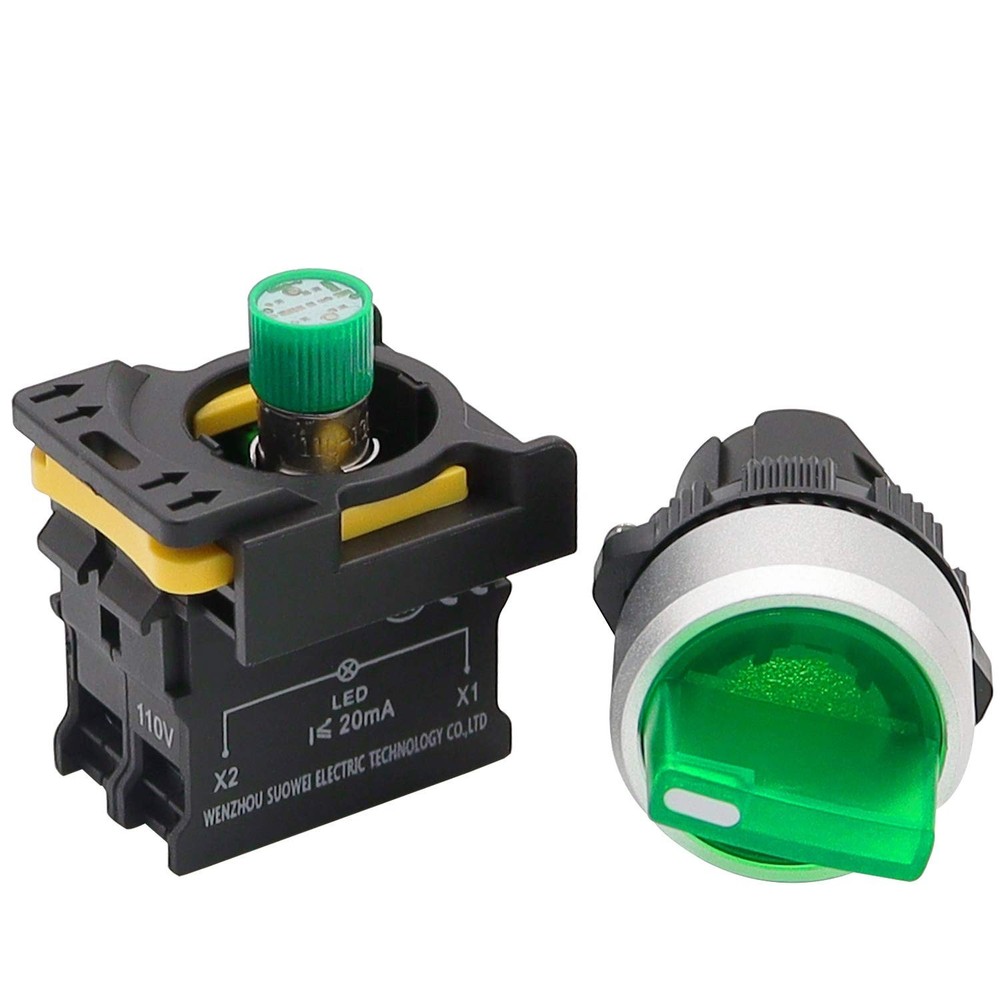 Durable Green Latching Rotary Switch for Efficient Control Circuits