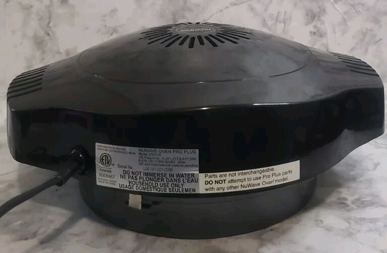 Nuwave Pro Plus Oven Model #20631W Black.
