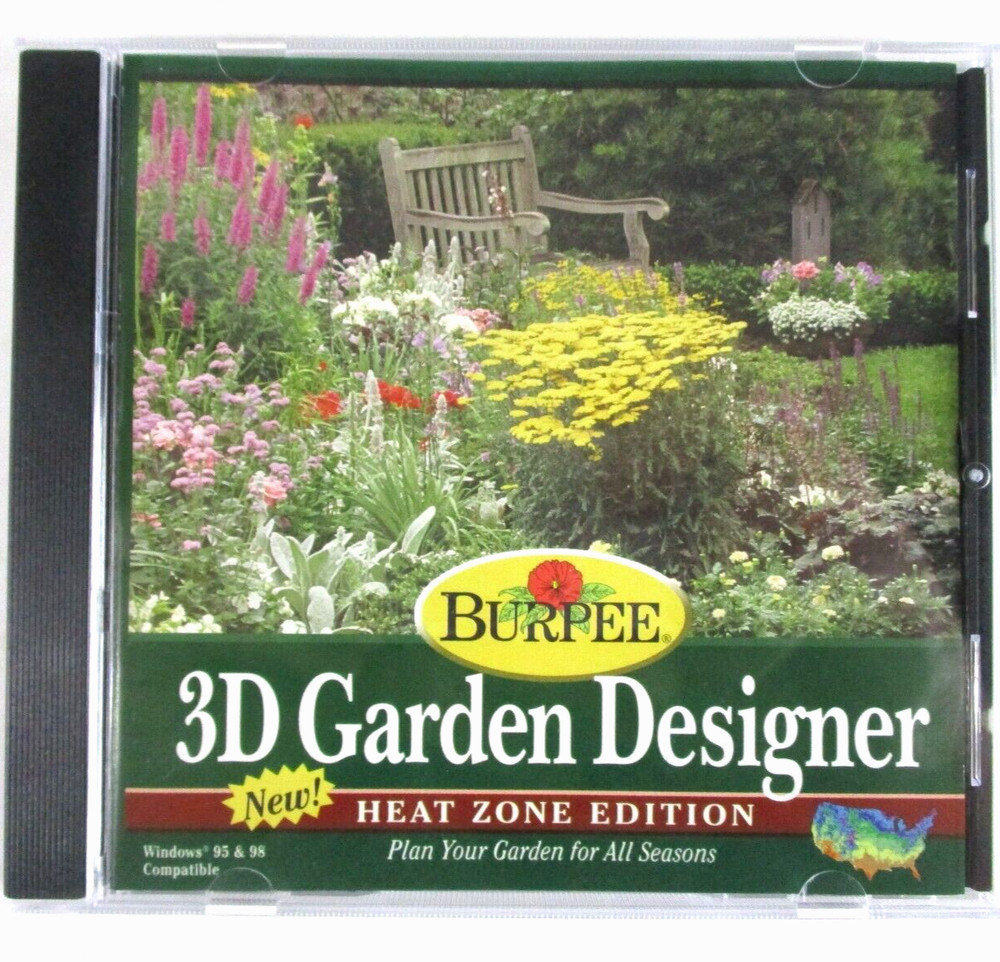 PC Burpee 3D GARDEN DESIGNER Heat Zone Edition Excellent!!