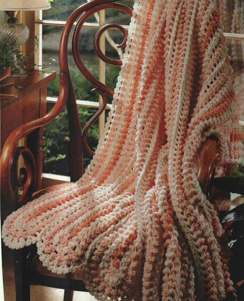 DISTINCTIVE DESIGN AFGHAN HOME DECOR CROCHET PATTERN INSTRUCTIONS