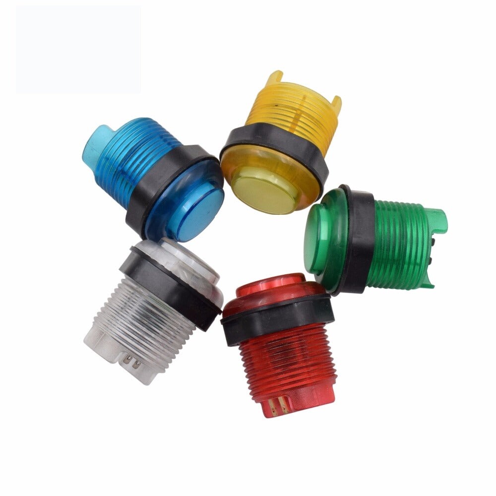 10pcs 28mm Push Button Led Illuminated 5v Switch Arcade Joystick Multi Colors