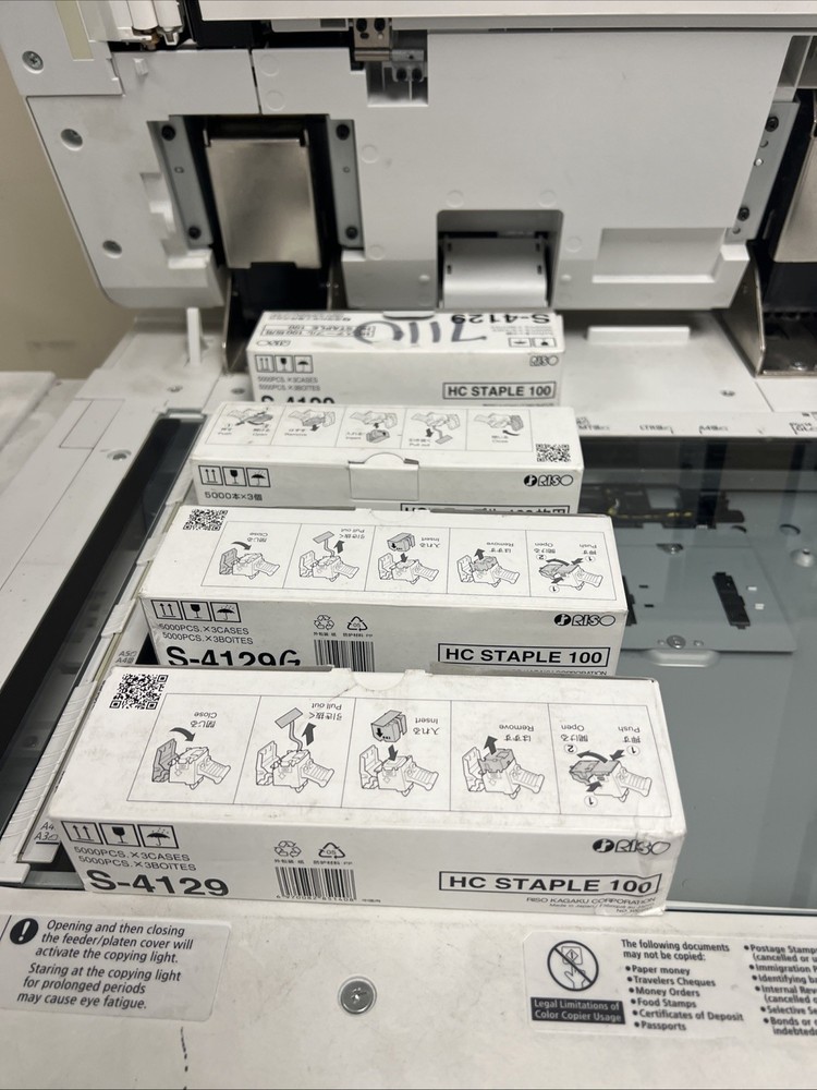 Riso  Staples Four Boxes Genuine!