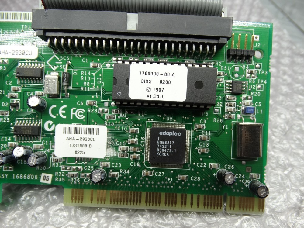 Adaptec AHA-2930CU SCSI Controller Card + Connector Cable