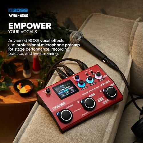 BOSS VE-22 Vocal Performer Effects Processor Vocal Pedal