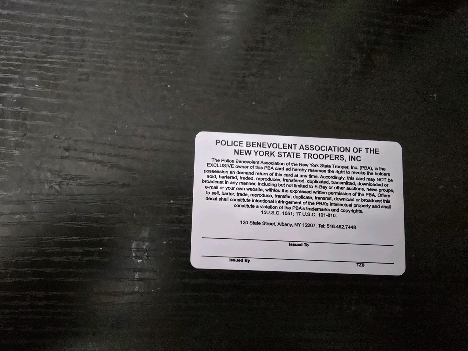 New York State Trooper Card Twenty Twenty Six. Not PBA. Genuine Mint...