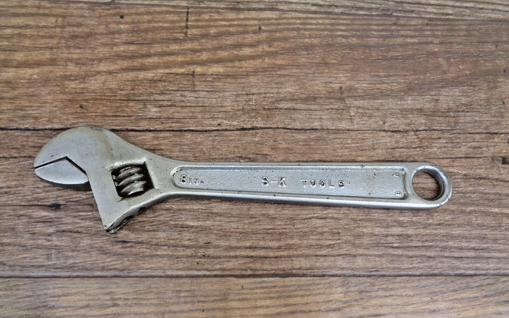 S-K TOOLS  8" Adjustable Wrench SK