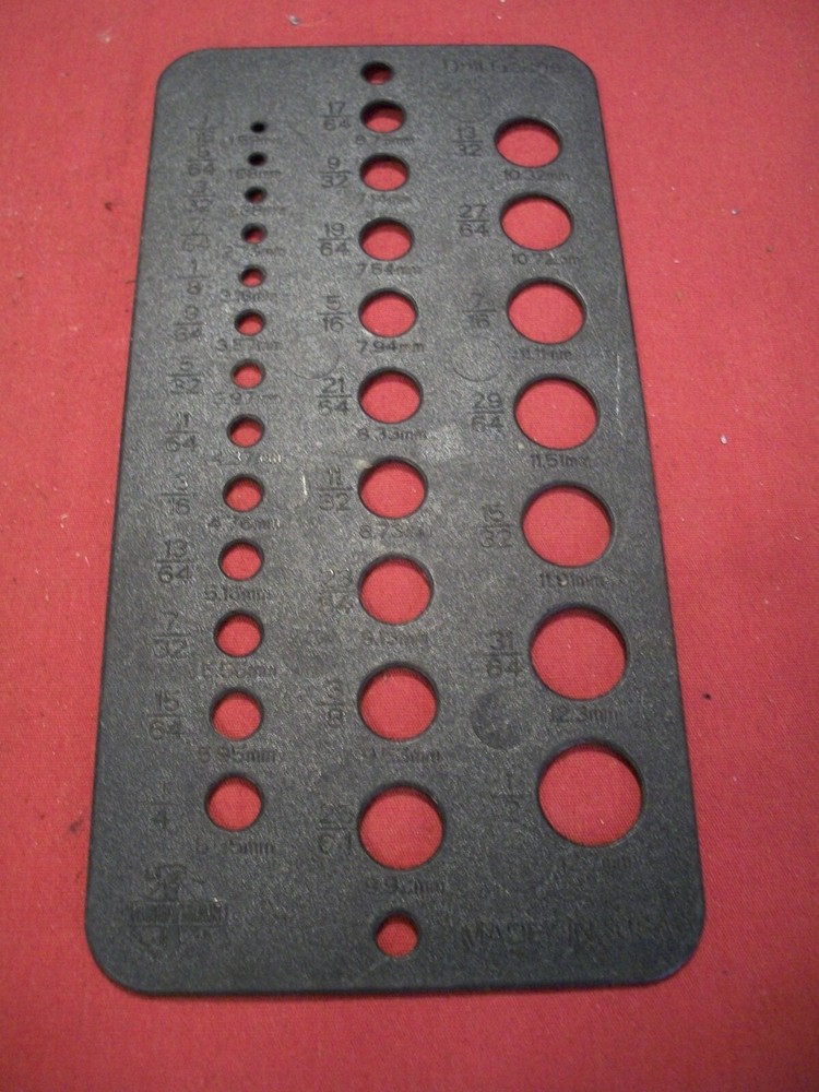 Handyman Drill Gauge, SAE & MM