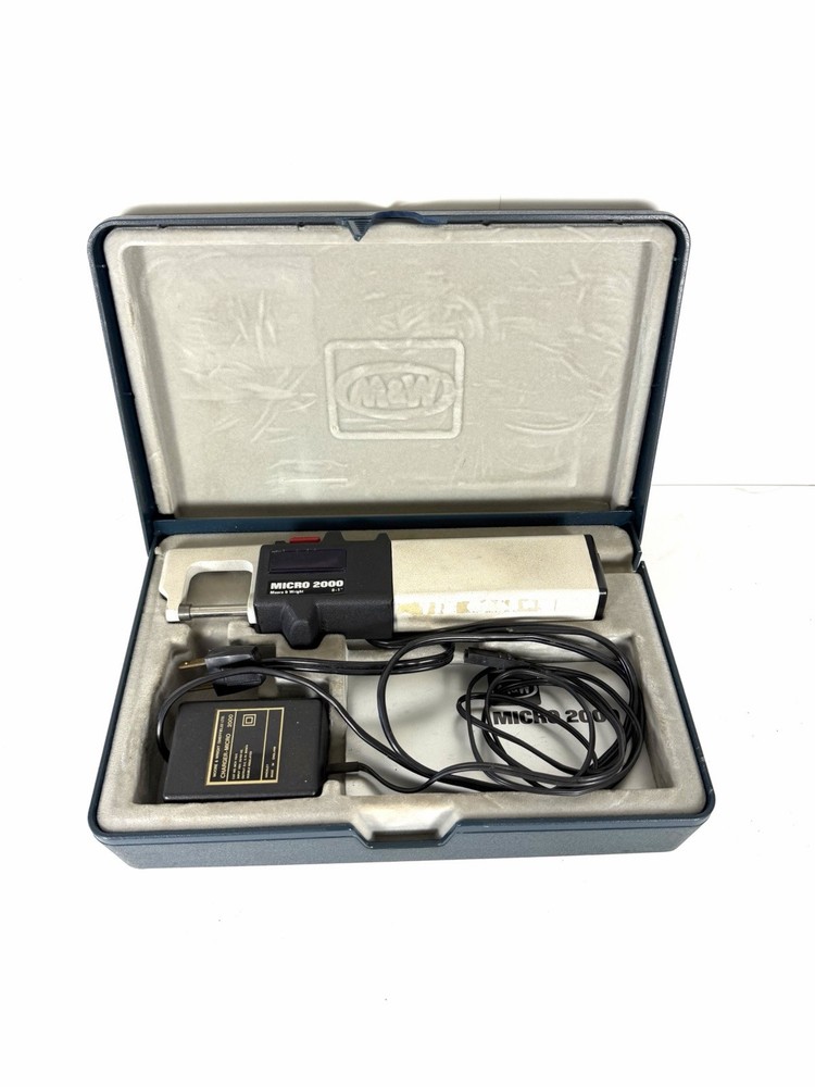 M & W Micro 2000 Electronic Hand Held  Micrometer In Case