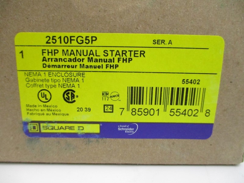 SQUARE D 2510FG5P SER. A NSMP
