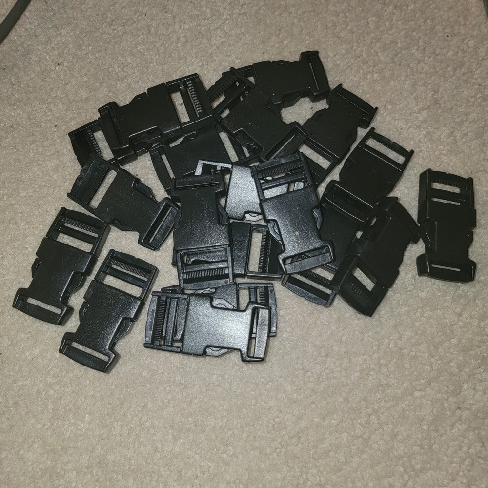 85 Pc Lot  ~ Buckles,  Sliders, Clips, Swivel Spring Hooks, Webbing Snap Hooks
