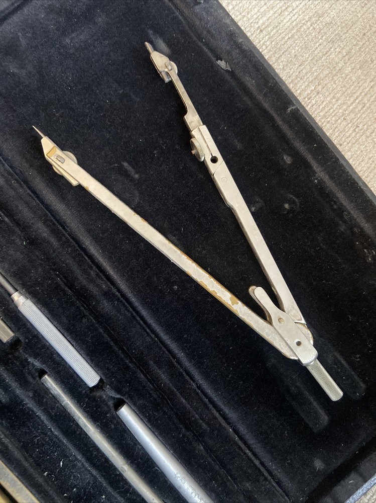 Antique Anker precision compass Technical Architect Cased drawing set