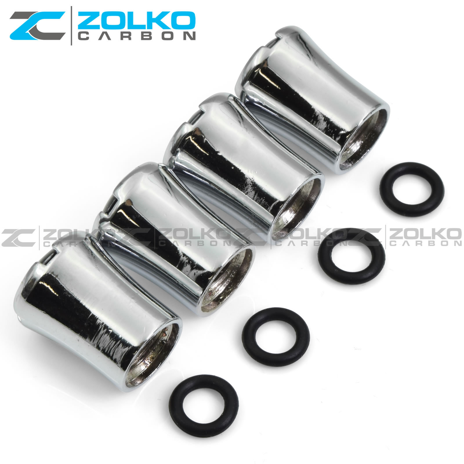 VALVE STEM CAPS WHEEL TIRE CHROME - US SELLER