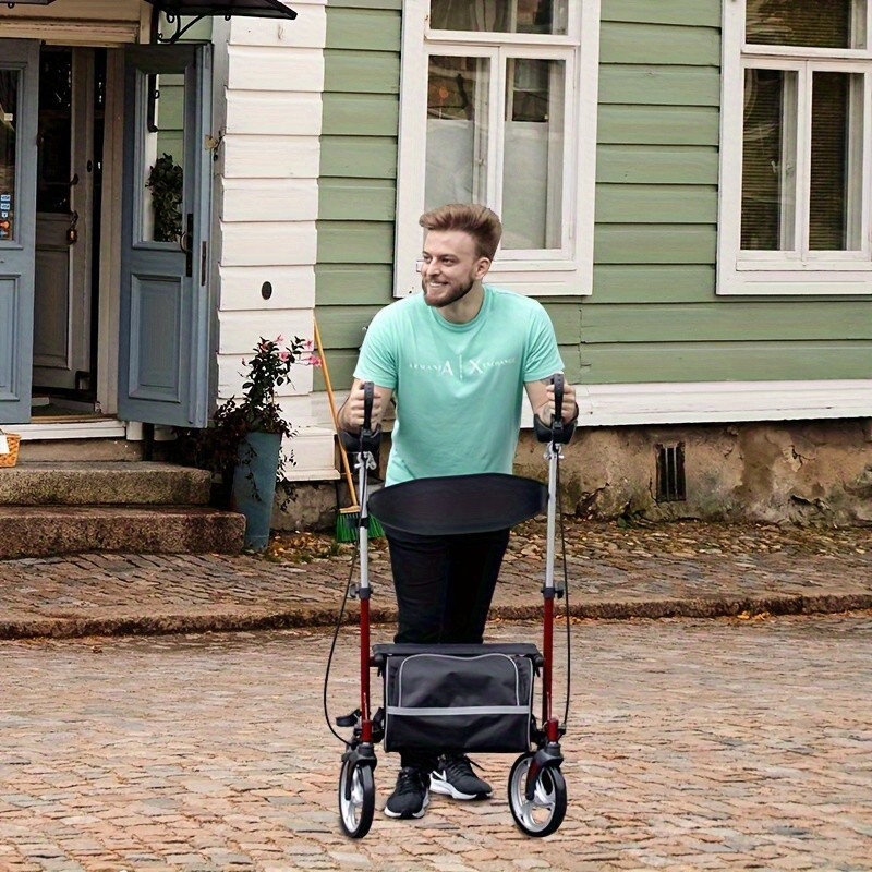 Unlicon Heavy Duty Upright Walker Medical Aluminum Rollator for Seniors