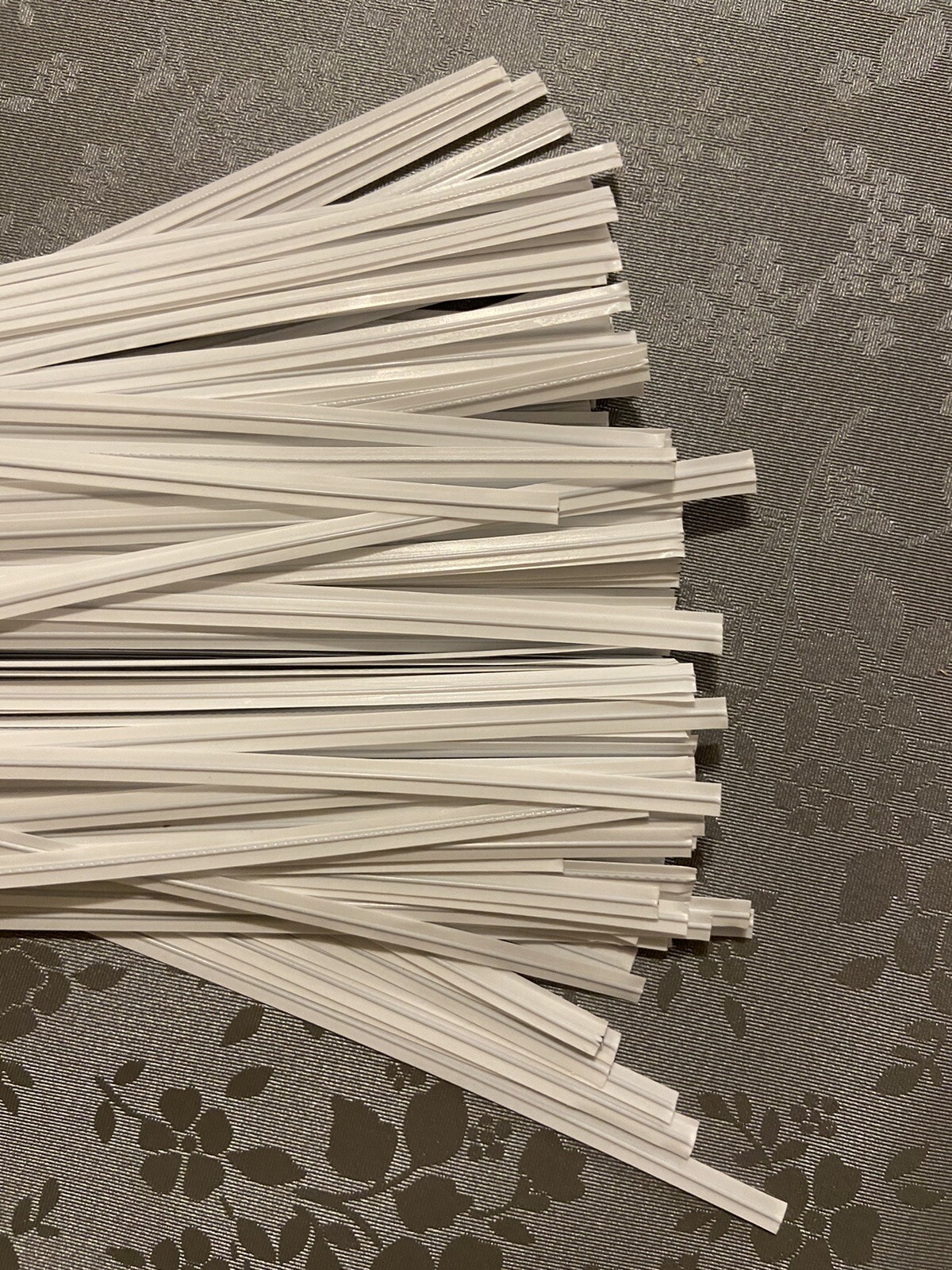 6" Plastic Twist Ties (6-inch) Genuine ULINE Pre-Cut Nose Wire for Mask - WHITE