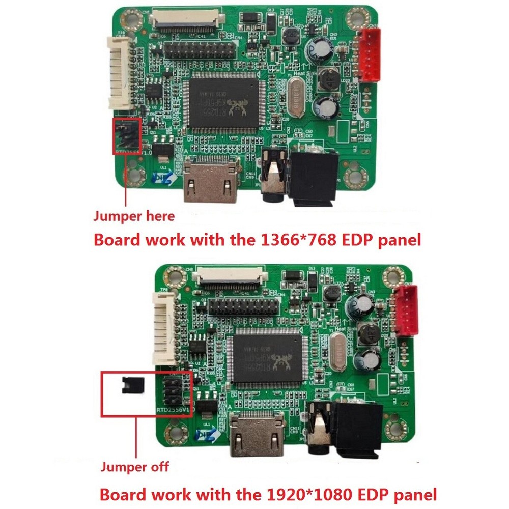 kit diy for NT116WHM 1366*768 HD-MI Panel EDP mini Controller board panel driver
