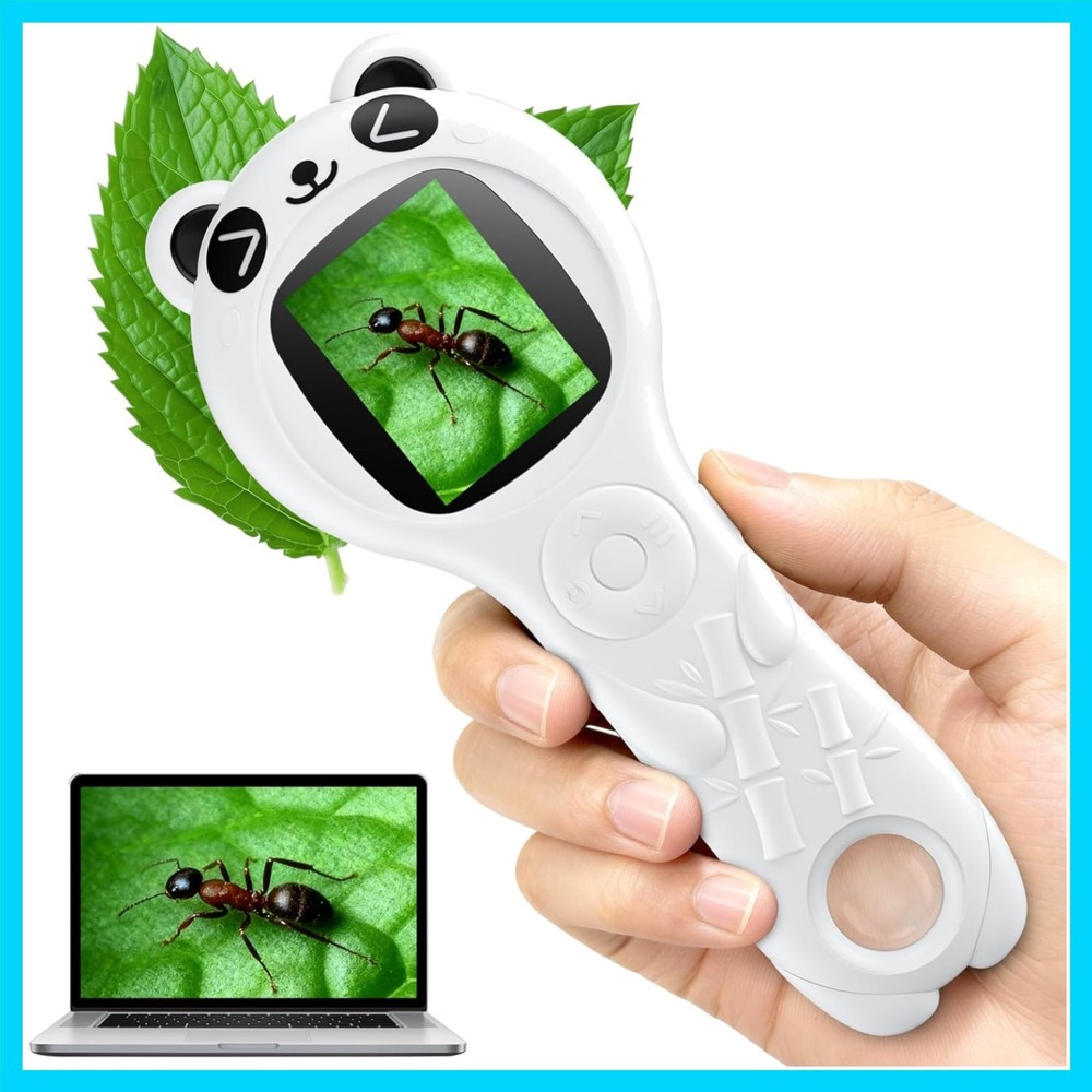 Microscope for Kids, Mini Pocket Handheld Kid Microscope for Toddlers, Educat...