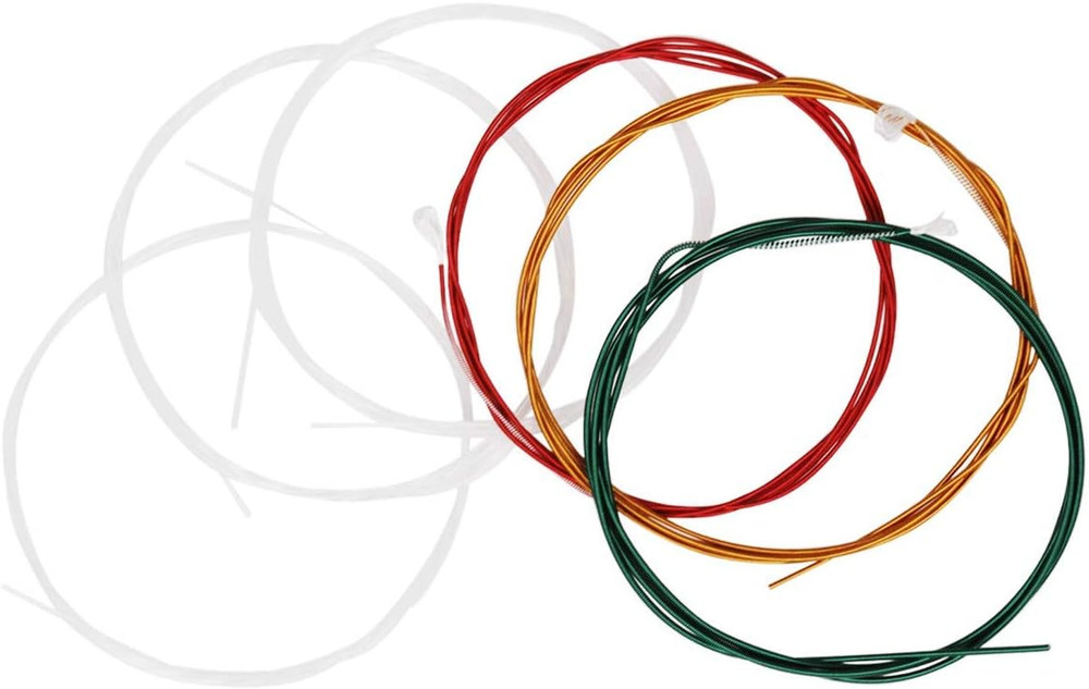 Colorful Classical Guitar Strings 3 Full Sets Clear Nylon for E-1St B-2Nd G-3Rd