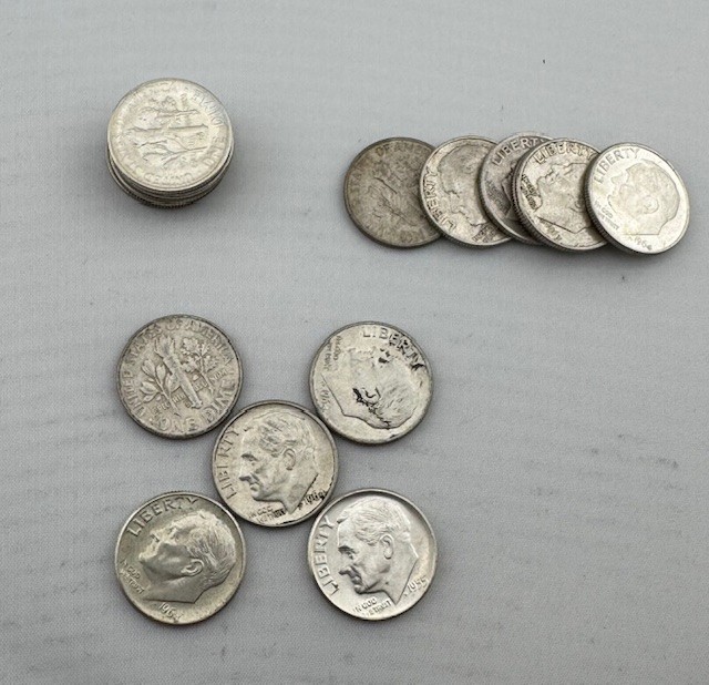 Roosevelt Dimes 90% Silver • Cheap Silver • Fair Pricing!