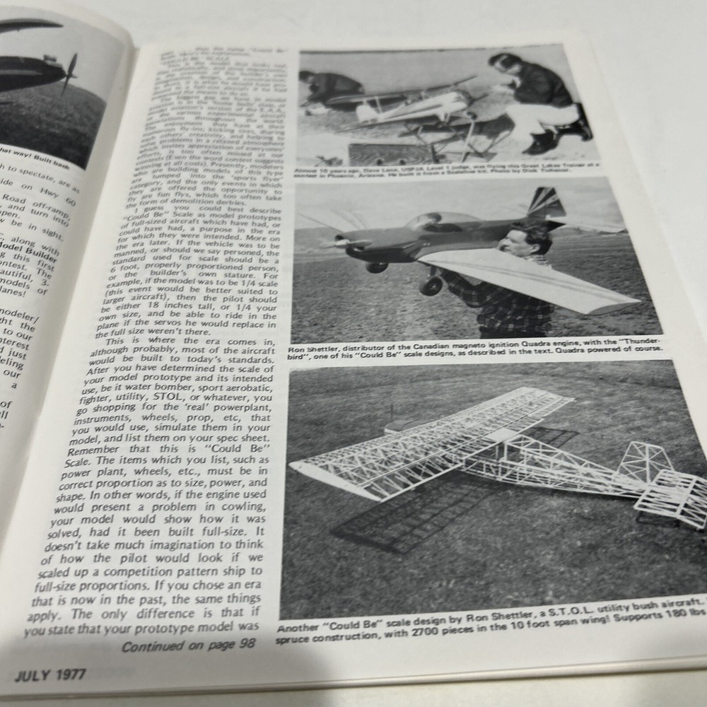 Vintage Model Builder Magazine July 1977