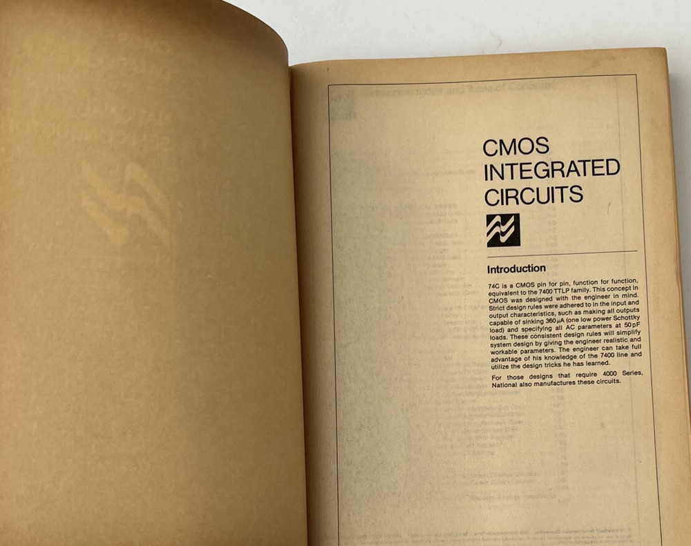 National Semiconductor CMOS Databook 1978
