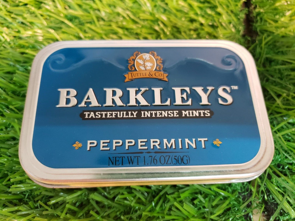 17x Empty BARKLEY'S TINS - Peppermint - Great for small items & Crafting Storage