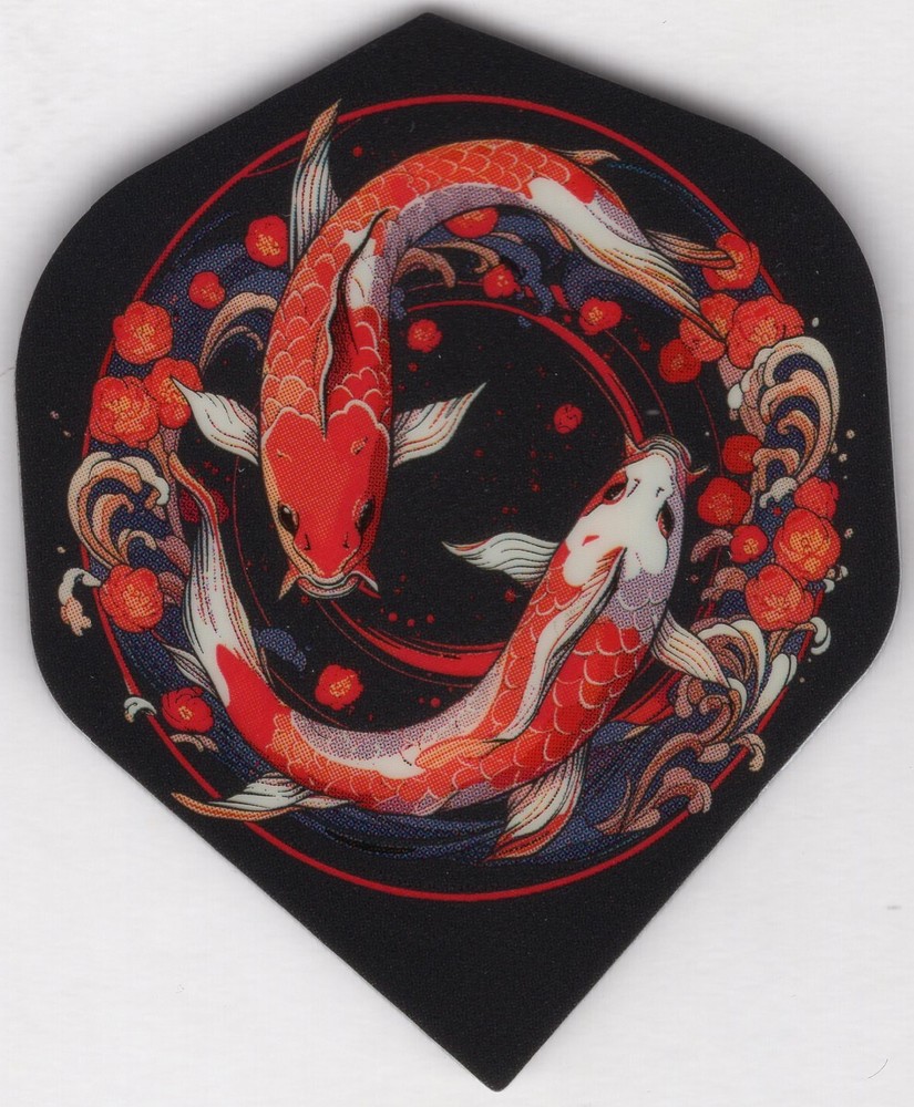 KOI FISH Standard Dart Flights: 3 per set