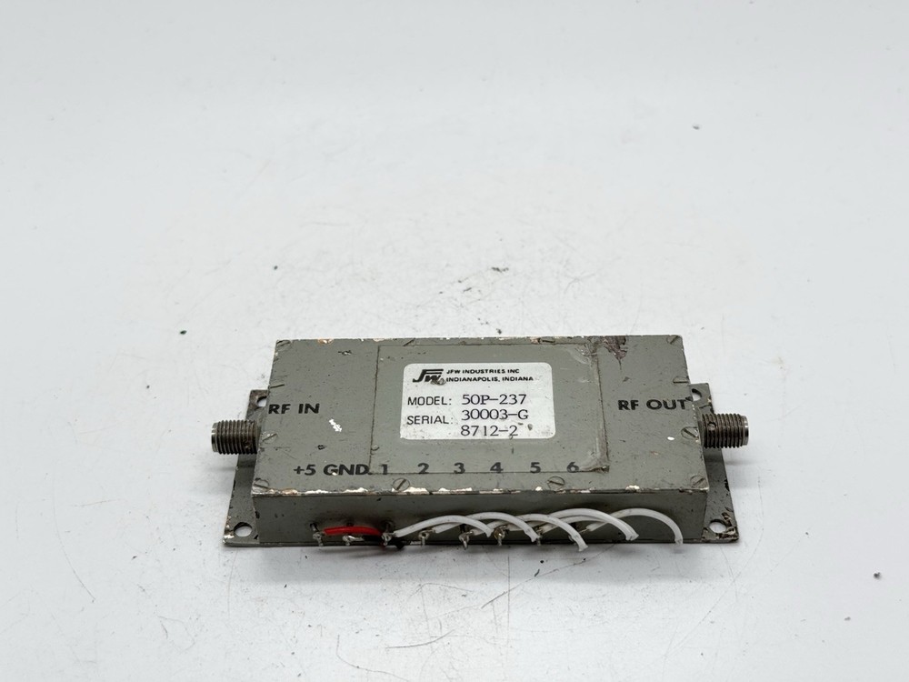 High-Isolation RF Programmable Attenuator | JFW 50P-237 | +5V Control