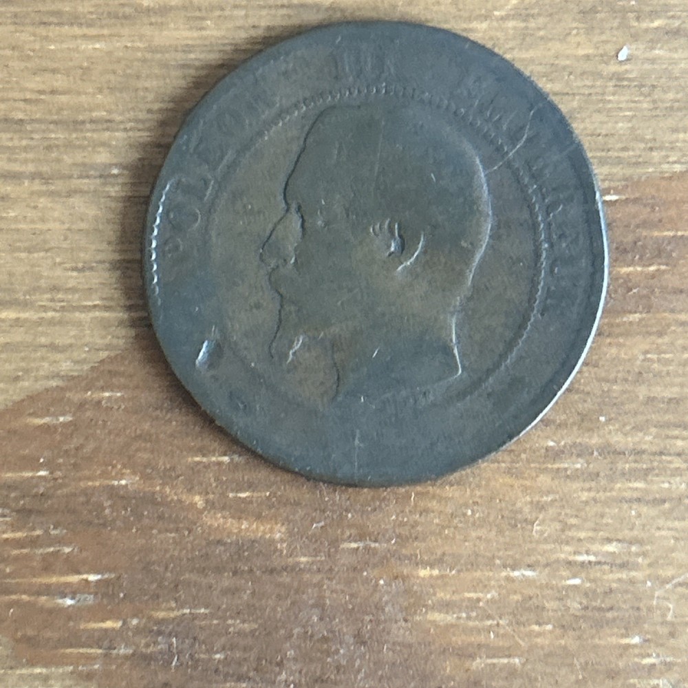 Napoleon 3rd Cinq Centimes Bronze