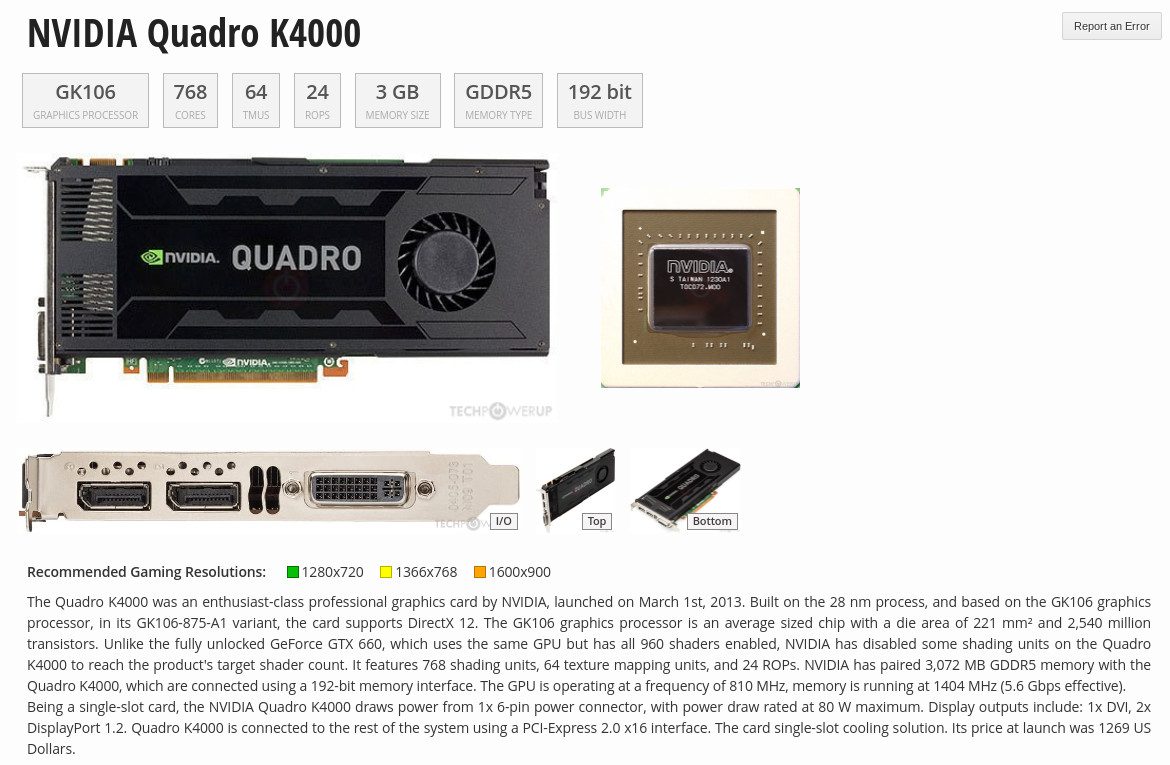 NVIDIA Quadro K4000 3GB GDDR5 Graphics Card✅2x Display Port 1x DVI✅